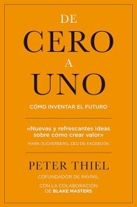 Portada del libro "De cero a uno"